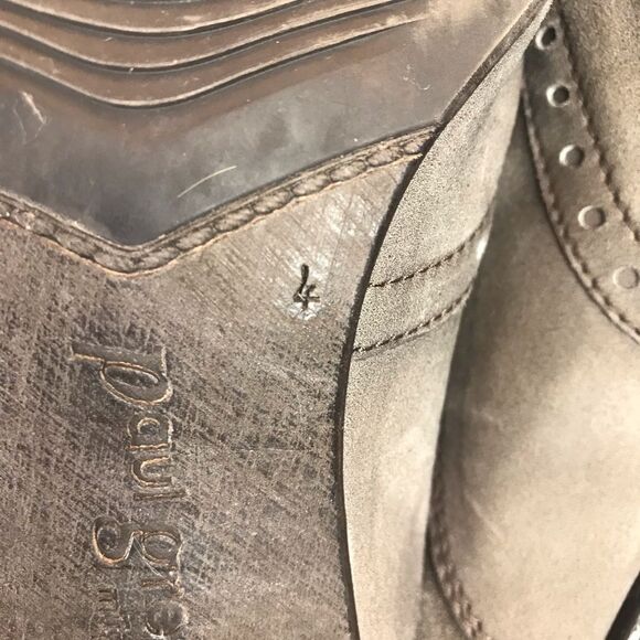 Paul Green Suede Lace-Up Booties - Picture 7 of 8